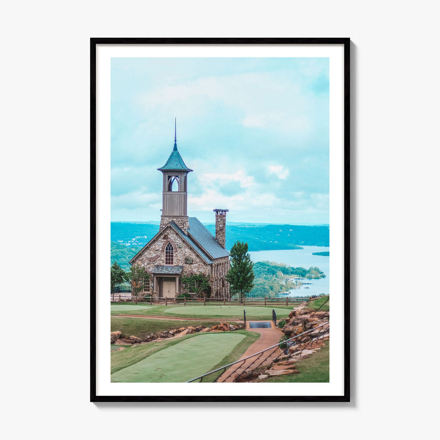 Branson Photo Poster, framed poster mockup, white border