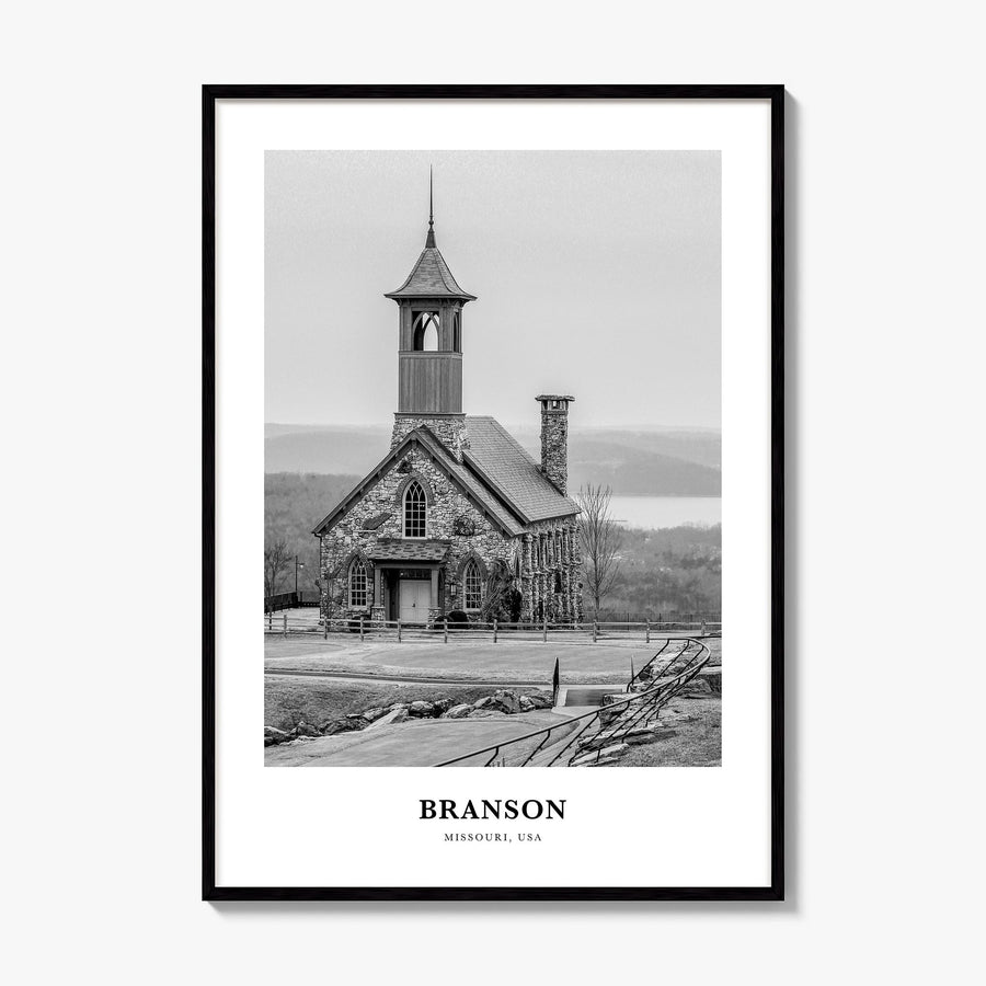 Branson Classic Poster, framed poster mockup