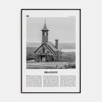 Branson Poster None / 8x12 in Nbourhood Travel B&W Poster