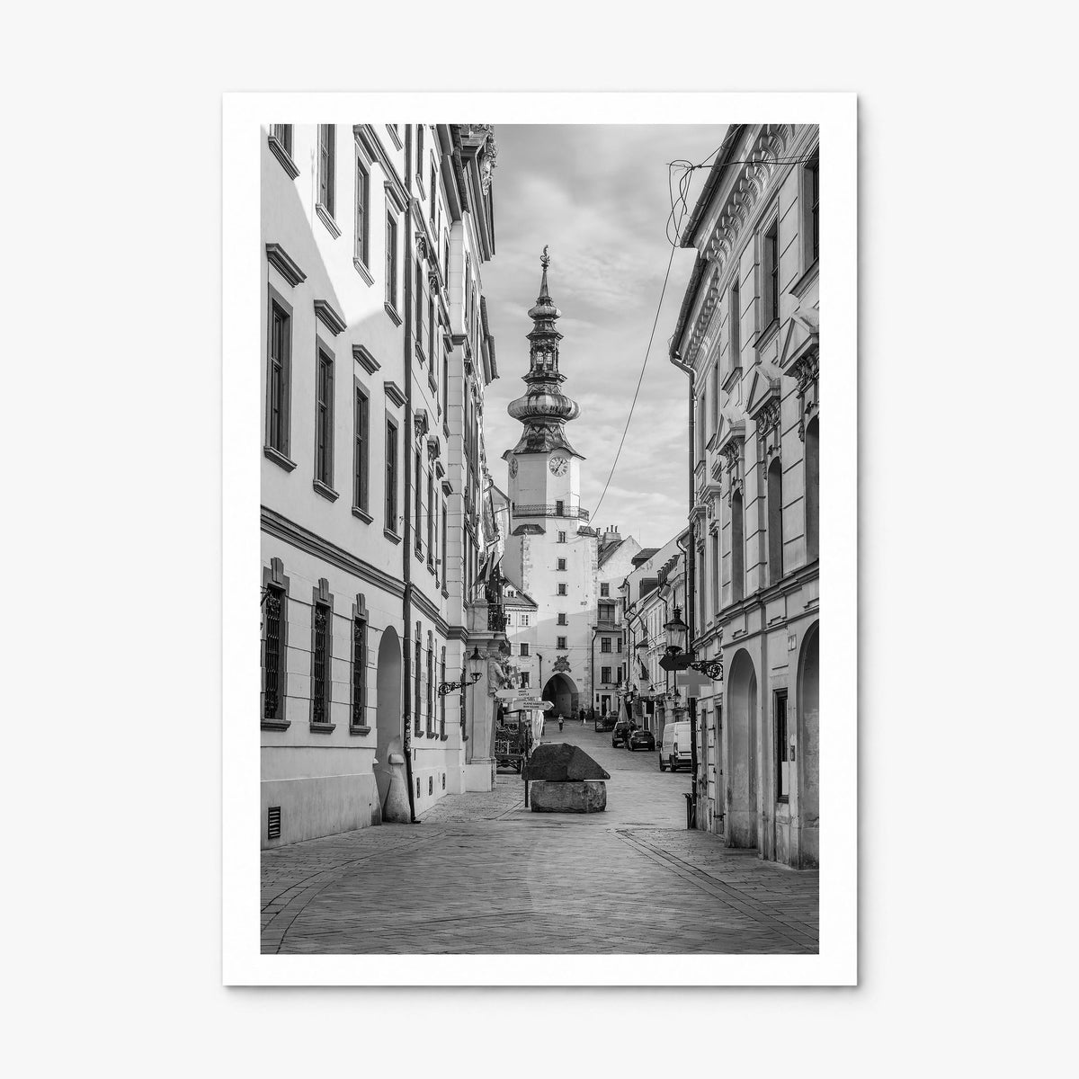 Bratislava Photo Poster, print only (unframed), white border