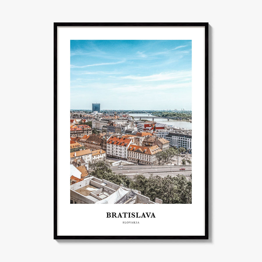 Bratislava Classic Poster, framed poster mockup