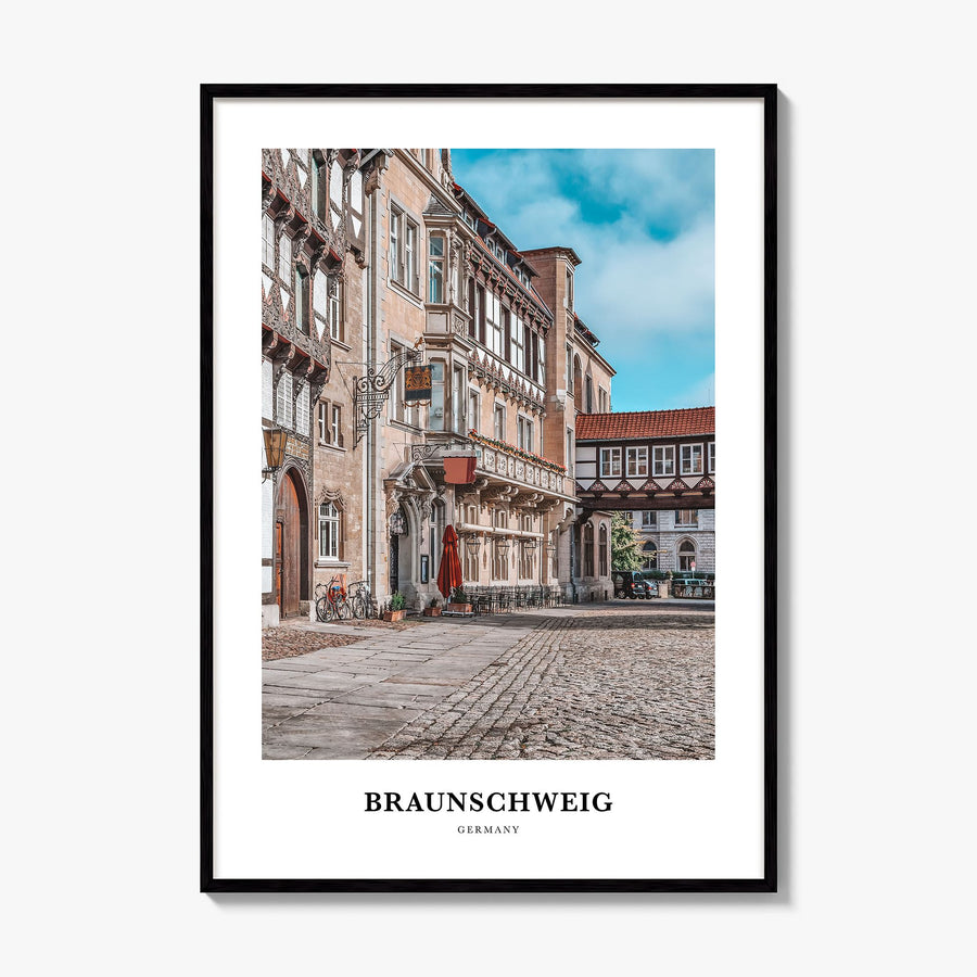 Braunschweig Classic Poster, framed poster mockup