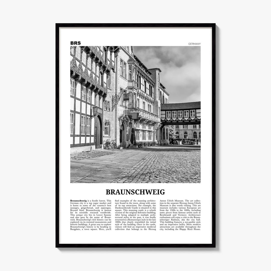 Braunschweig Newspaper Poster, framed poster mockup