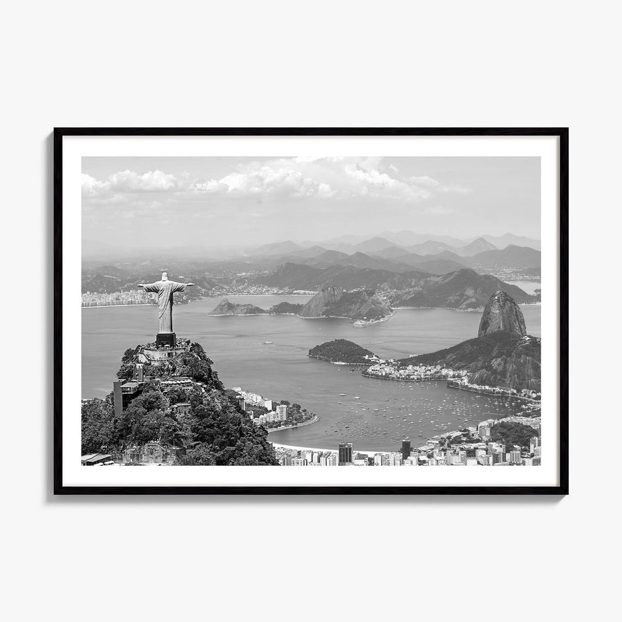 Brazil Photo Poster, framed poster mockup, white border