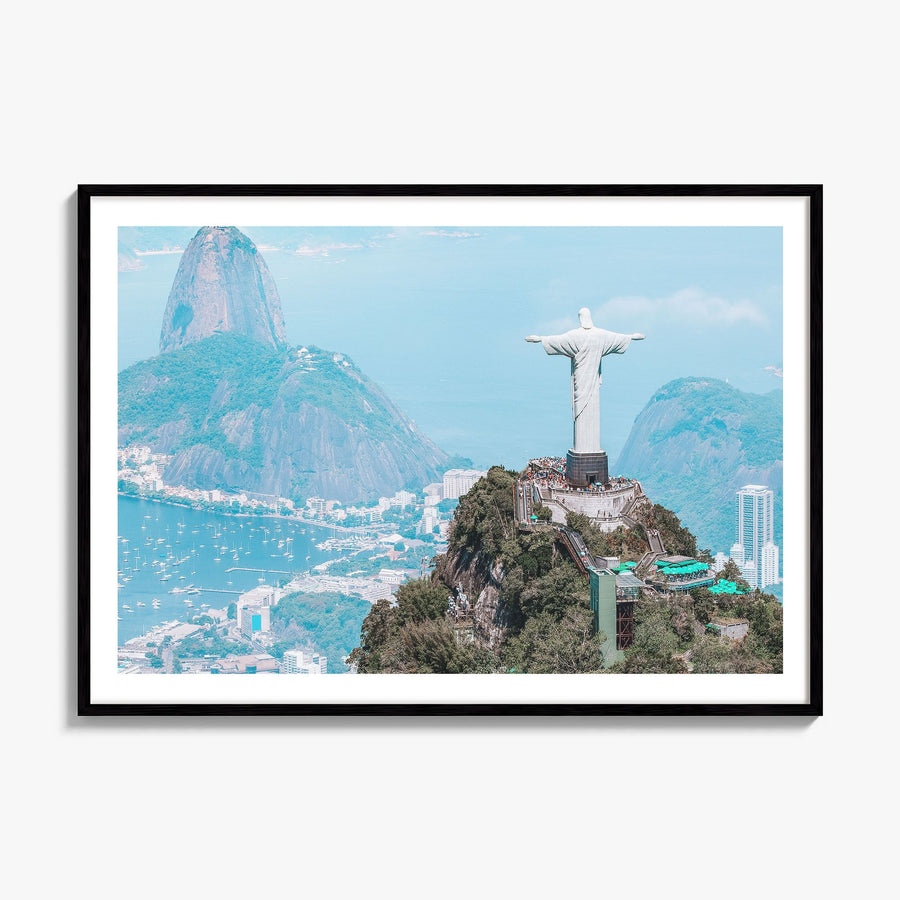 Brazil Photo Poster, framed poster mockup, white border