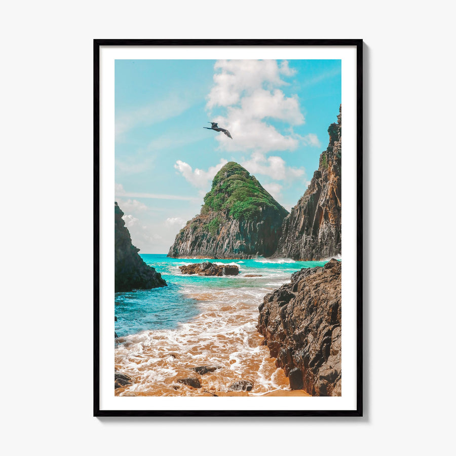 Brazil Photo Poster, framed poster mockup, white border