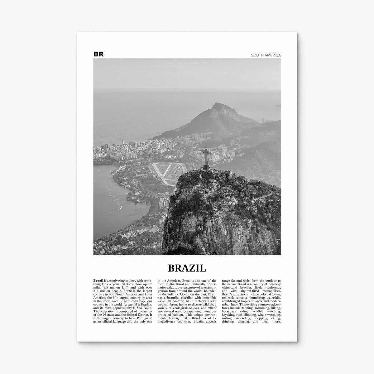 Brazil Newspaper No 1 Poster, print only (unframed)