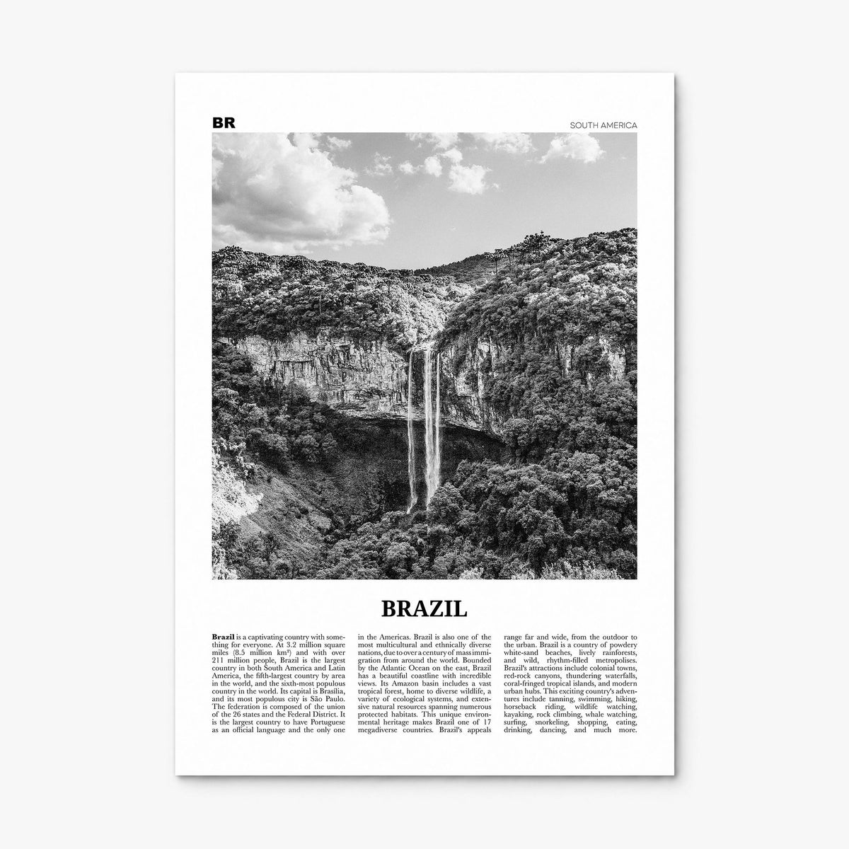 Brazil Newspaper No 2 Poster, print only (unframed)