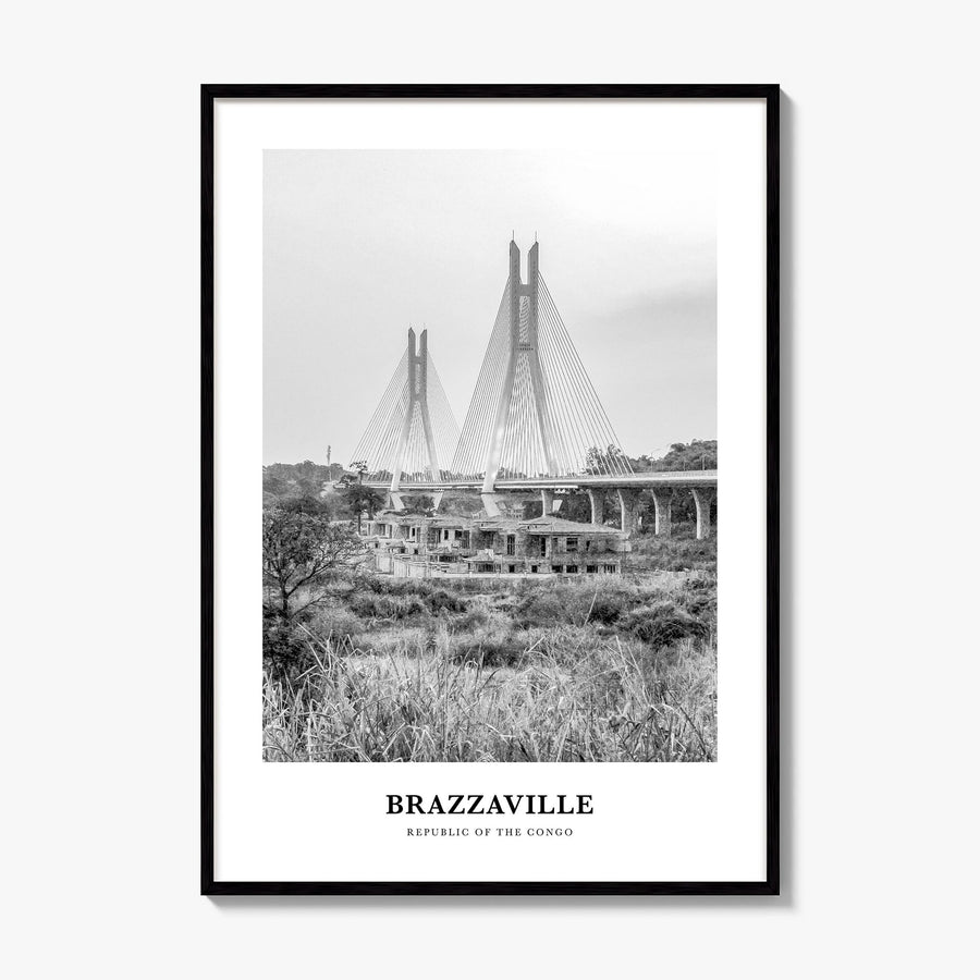 Brazzaville Classic Poster, framed poster mockup