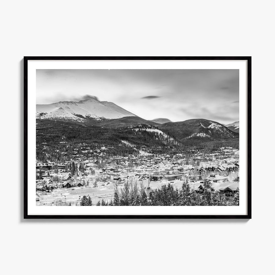 Breckenridge Photo Poster, framed poster mockup, white border