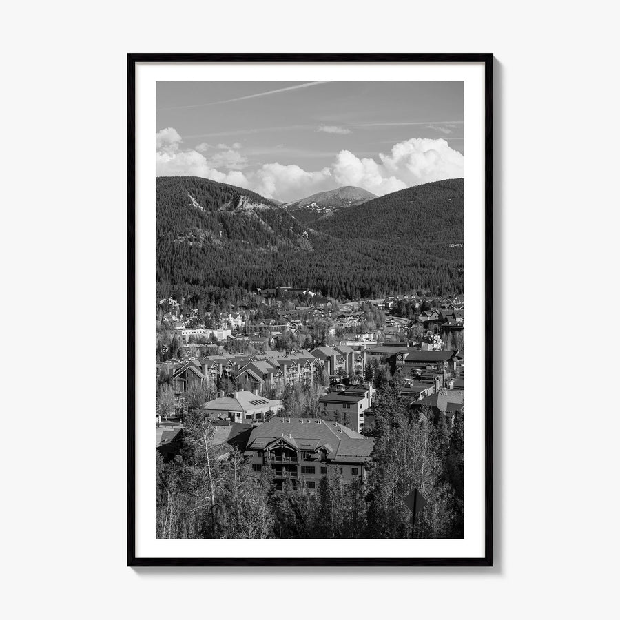 Breckenridge Photo Poster, framed poster mockup, white border