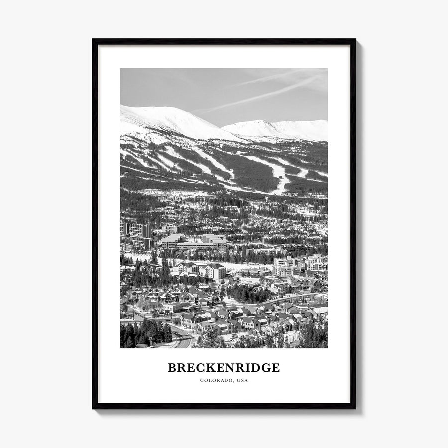 Breckenridge Classic Poster, framed poster mockup