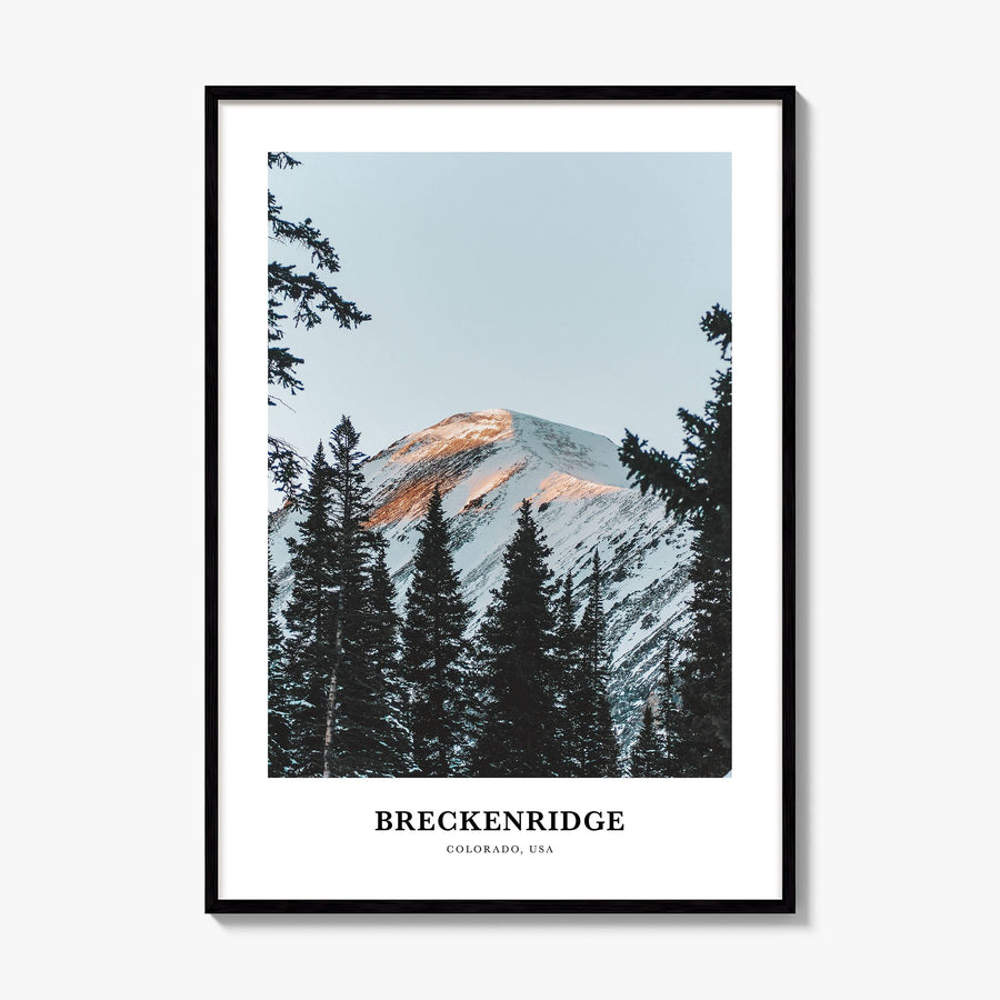 Breckenridge Classic No 1 Poster, framed poster mockup