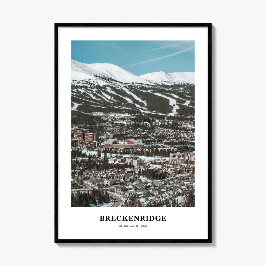 Breckenridge Classic No 2 Poster, framed poster mockup