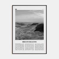 Brecon Beacons Poster None / 8x12 in Nbourhood Travel B&W Poster