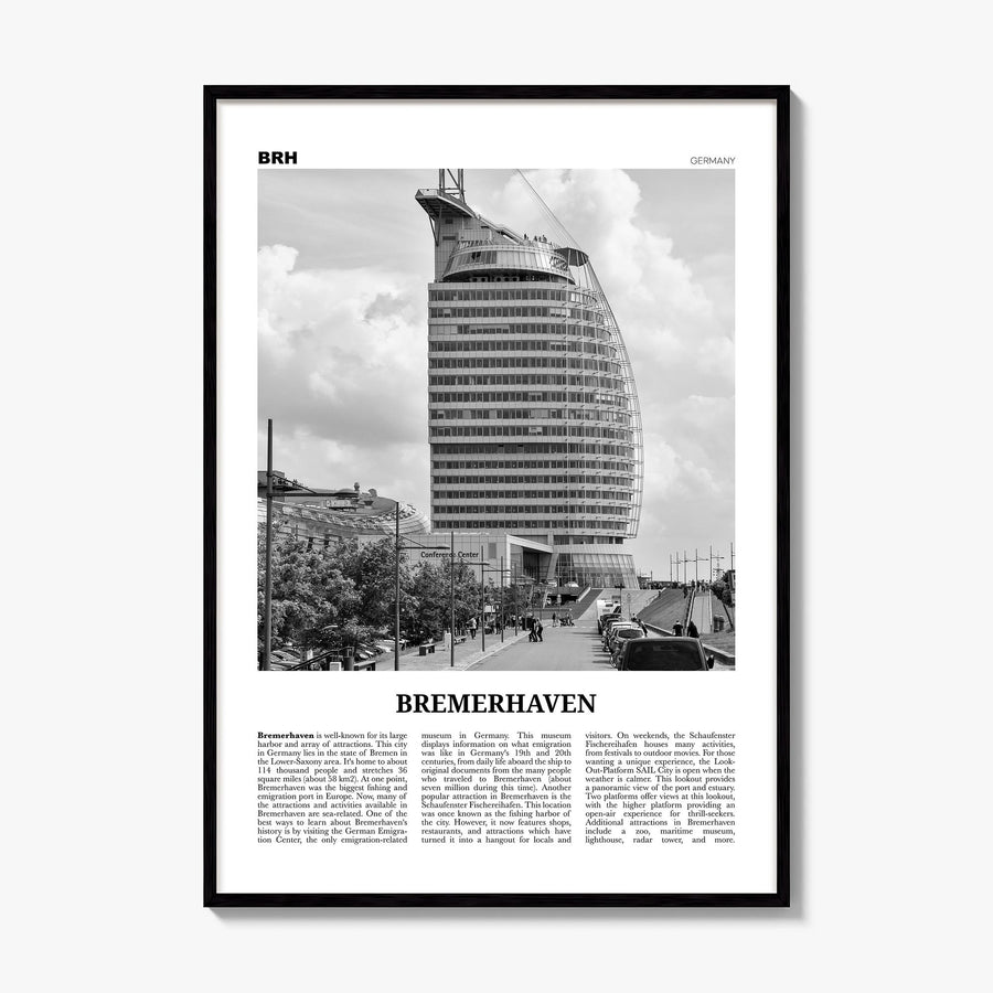 Bremerhaven Newspaper Poster, framed poster mockup
