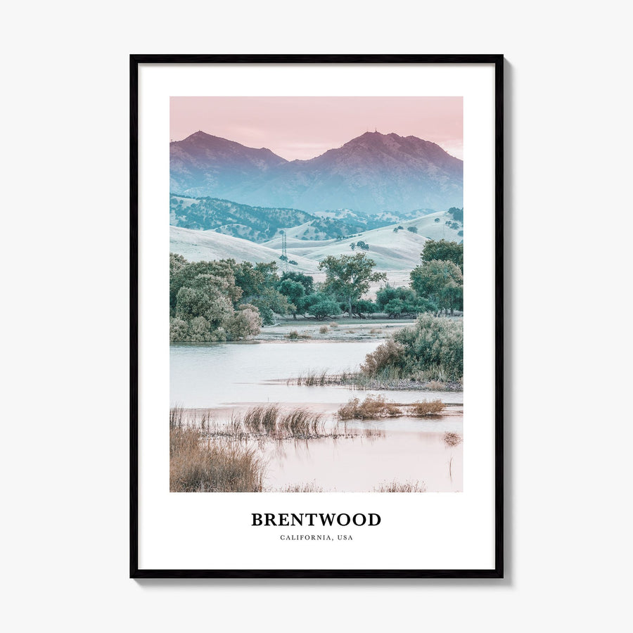 Brentwood Classic Poster, framed poster mockup