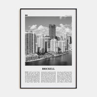 Brickell Poster None / 8x12 in Nbourhood Travel B&W Poster