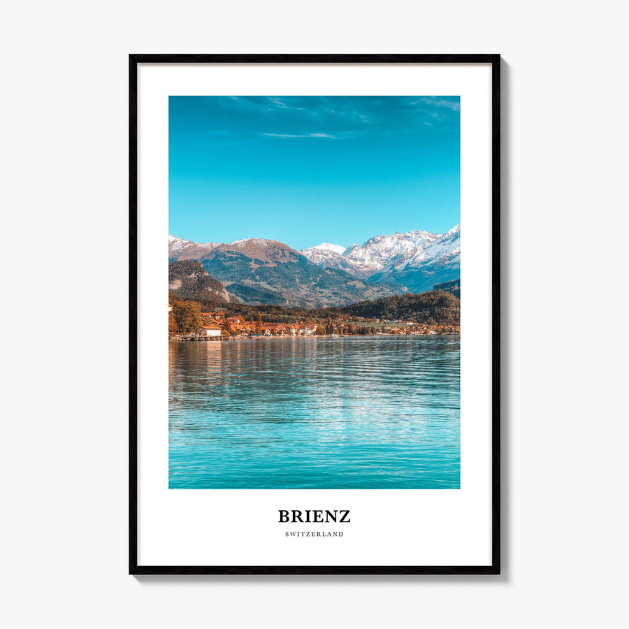 Brienz Classic Poster, framed poster mockup