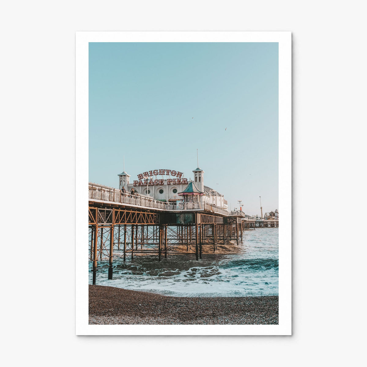Brighton Photo Poster, print only (unframed), white border