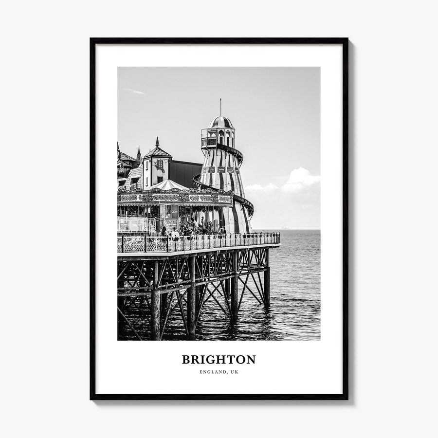Brighton Classic Poster, framed poster mockup