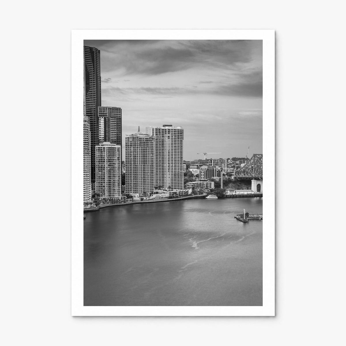 Brisbane Photo No 2 Poster, print only (unframed), white border