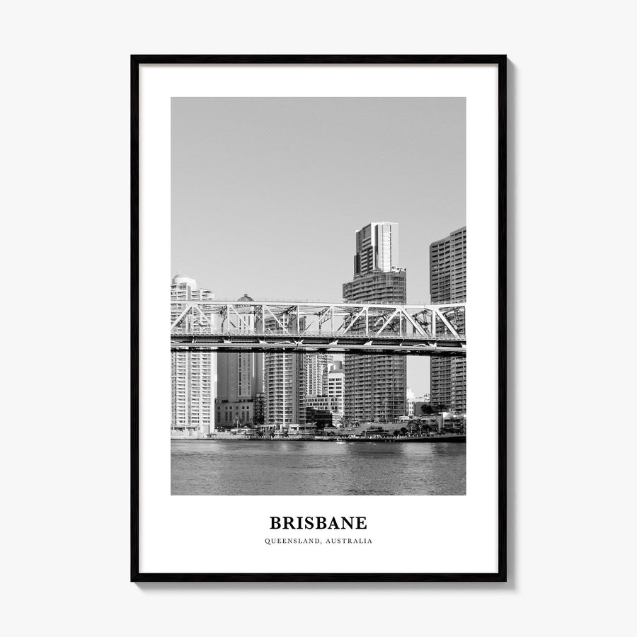 Brisbane Classic No 1 Poster, framed poster mockup