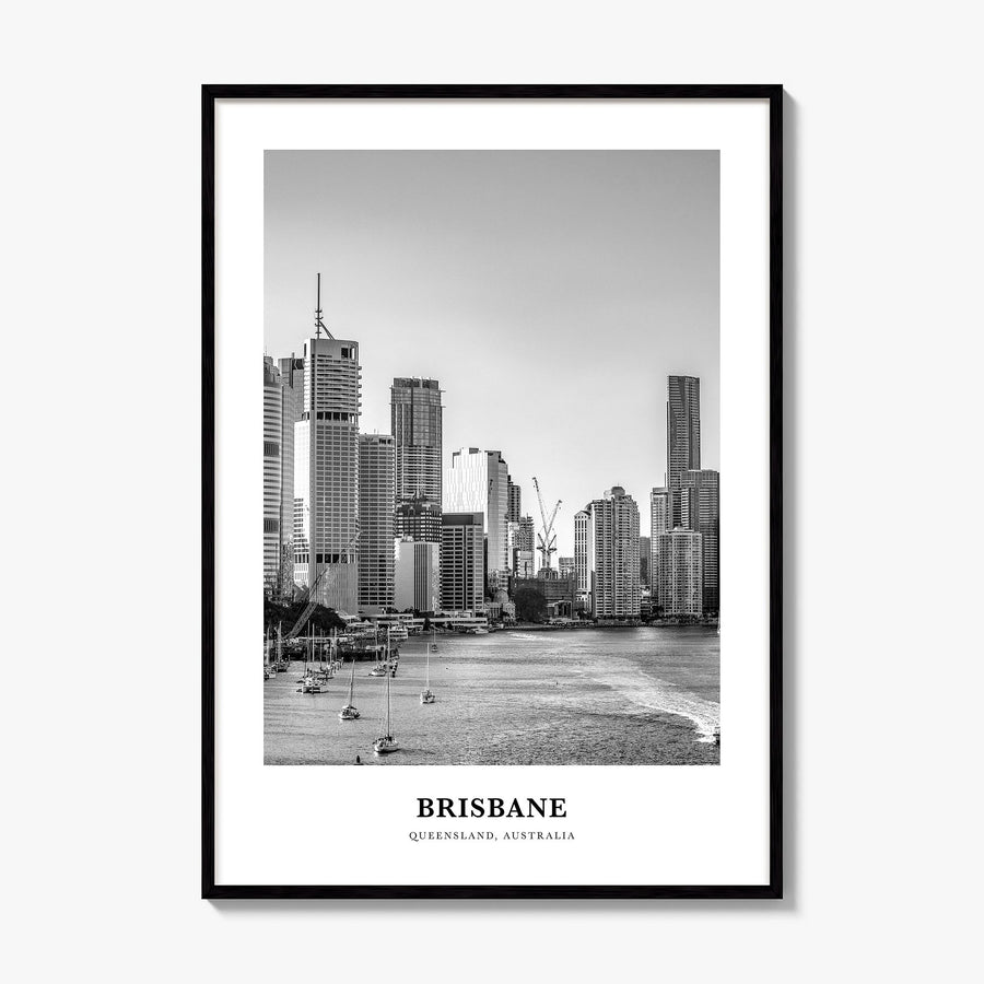 Brisbane Classic No 2 Poster, framed poster mockup
