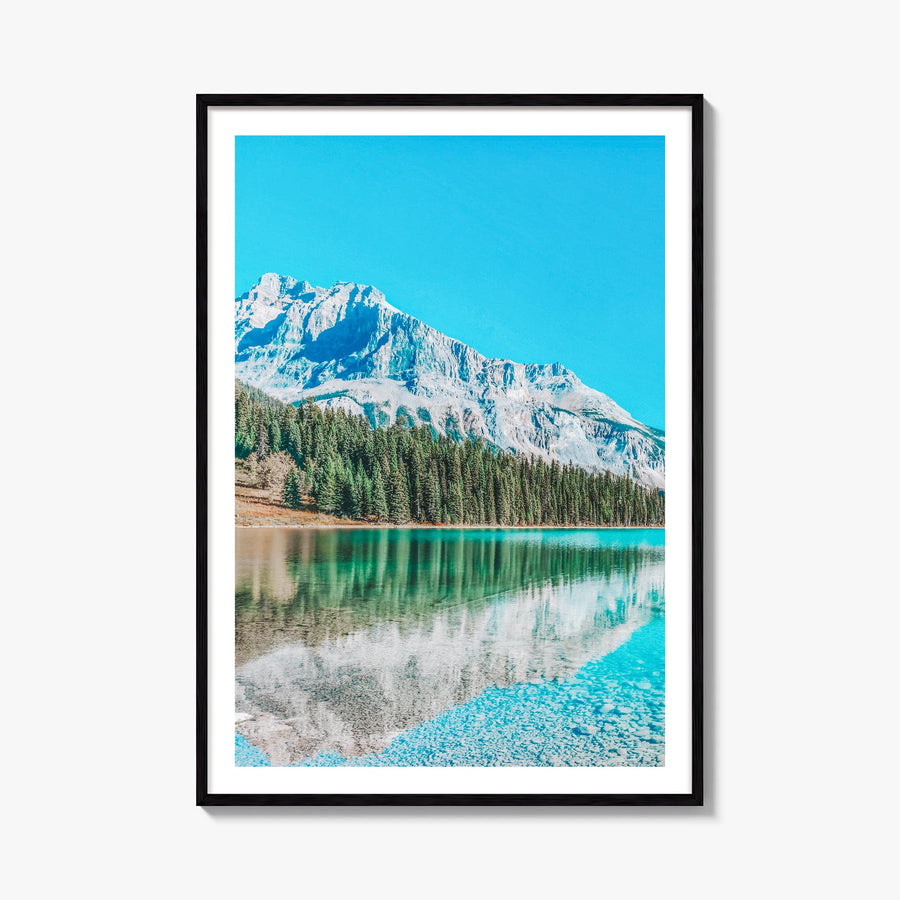British Columbia colorful photo poster of Canada – vertical wall art, unframed print shown in interior mockup