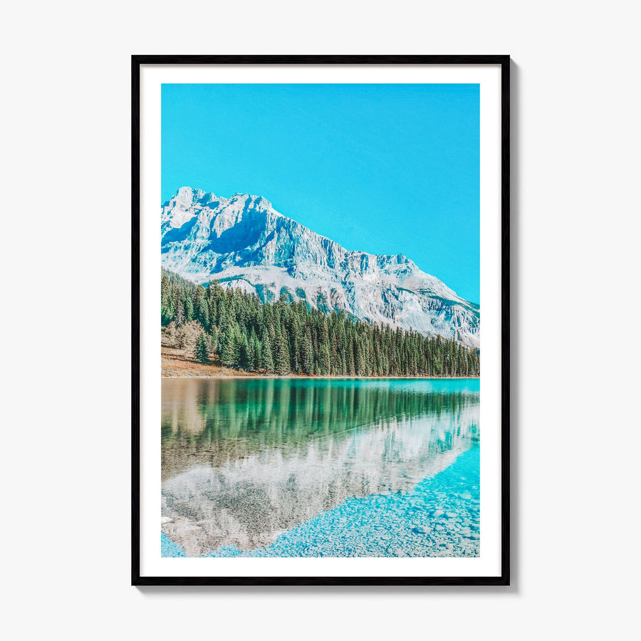 British Columbia Photo Poster, framed poster mockup, white border