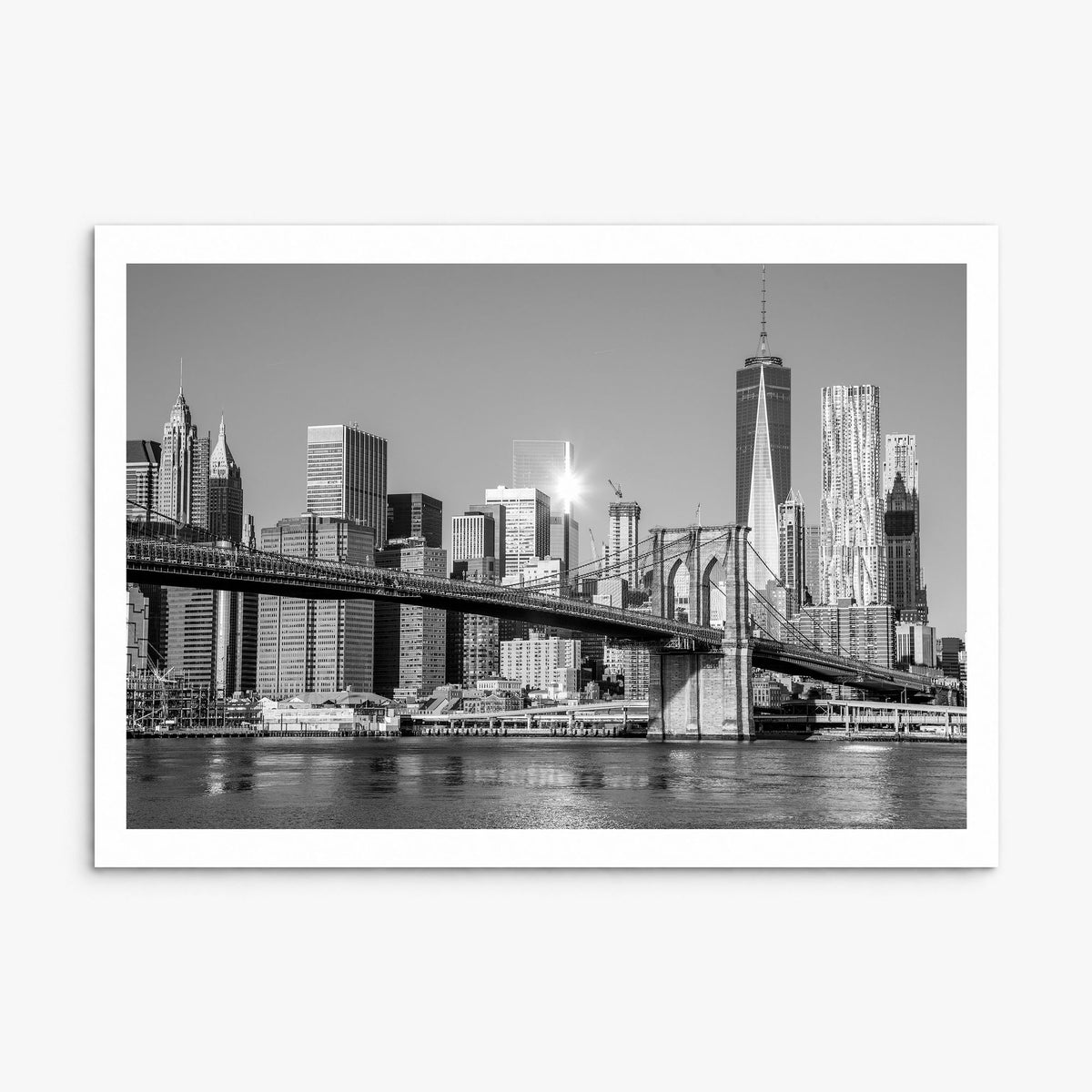 Brooklyn Photo Poster, print only (unframed), white border