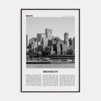 Brooklyn No 2 Poster None / 8x12 in Nbourhood Travel B&W Poster