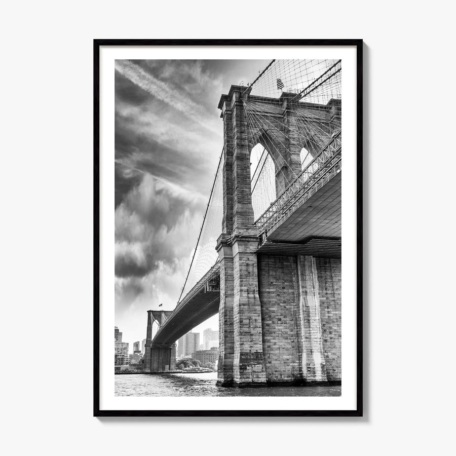 Brooklyn Photo No 3 Poster, framed poster mockup, white border