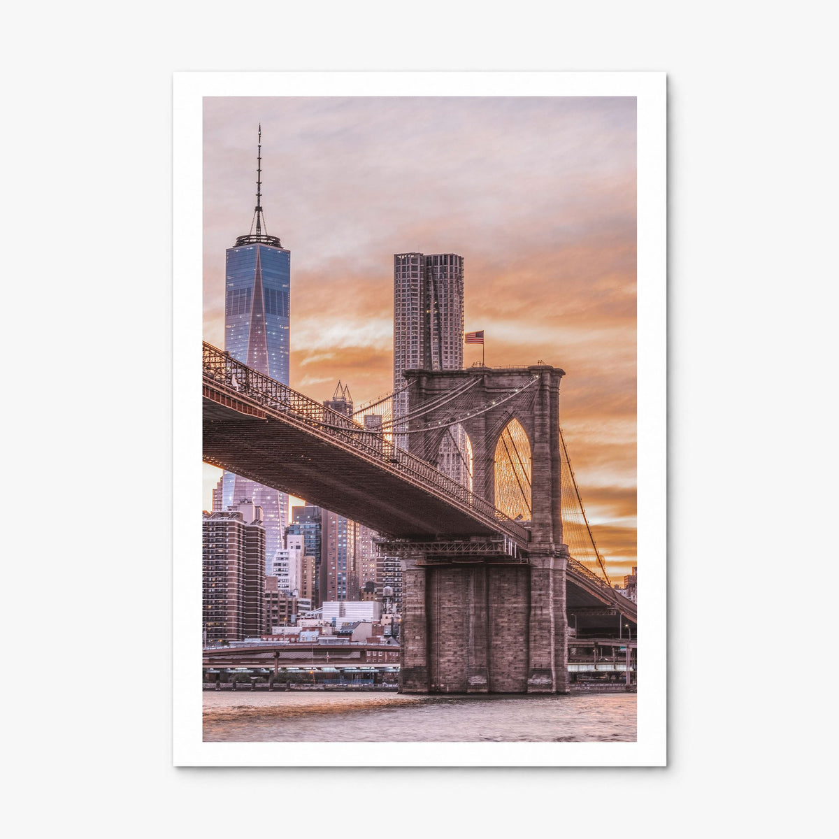 Brooklyn Photo No 2 Poster, print only (unframed), white border