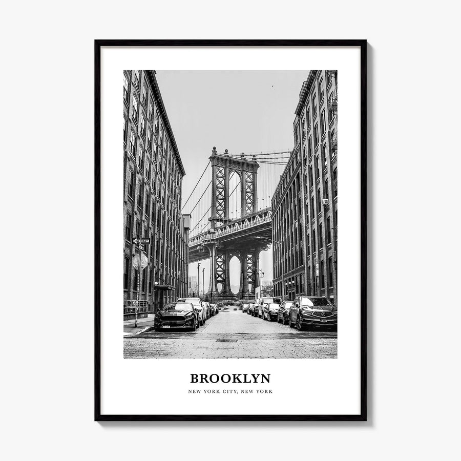 Brooklyn Classic No 1 Poster, framed poster mockup