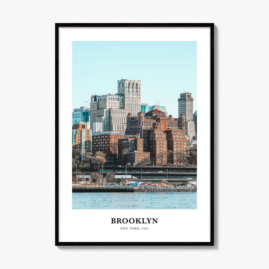 Brooklyn Classic No 1 Poster, framed poster mockup