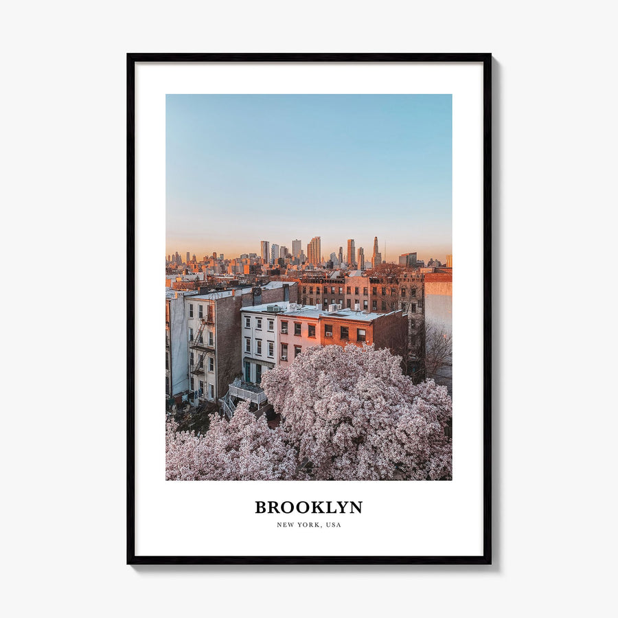 Brooklyn Classic No 3 Poster, framed poster mockup