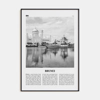 Brunei Poster None / 8x12 in Nbourhood Travel B&W Poster