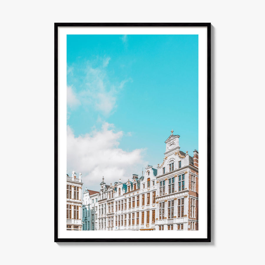 Brussels Photo No 2 Poster, framed poster mockup, white border