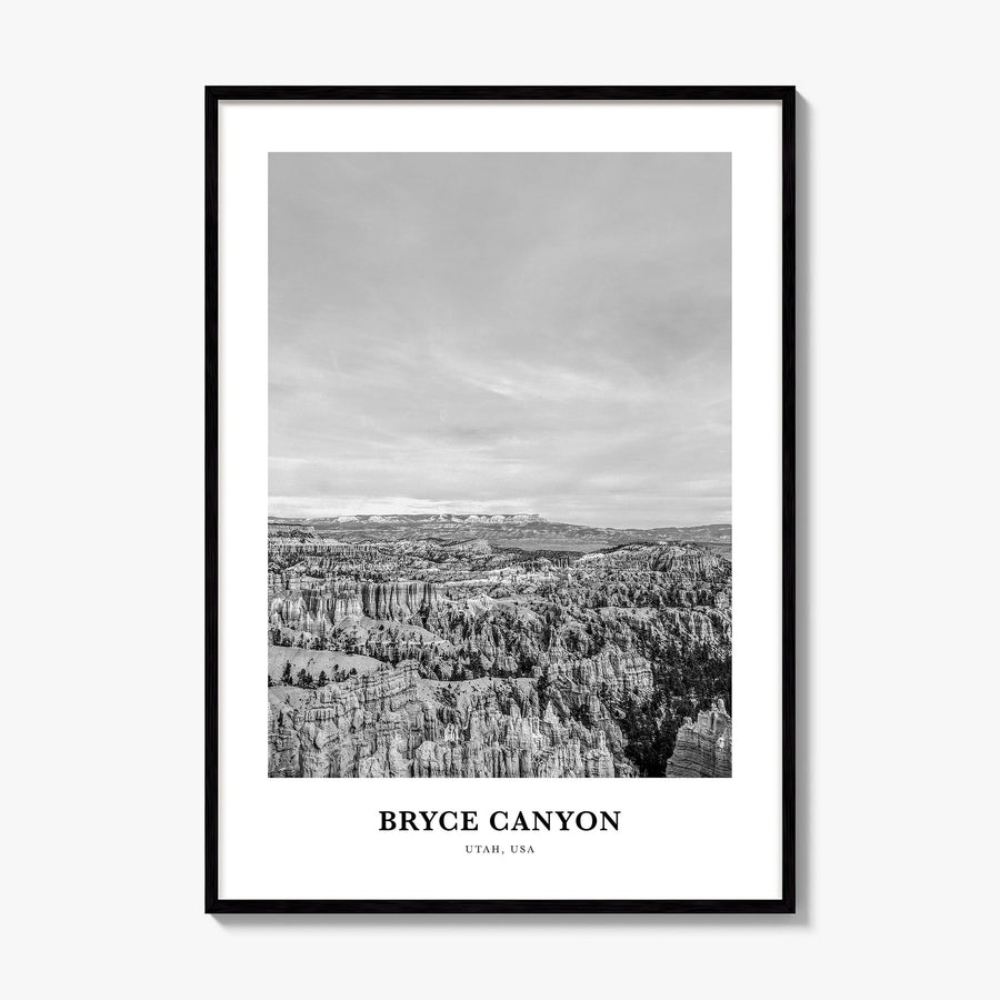 Bryce Canyon National Park Classic Poster, framed poster mockup