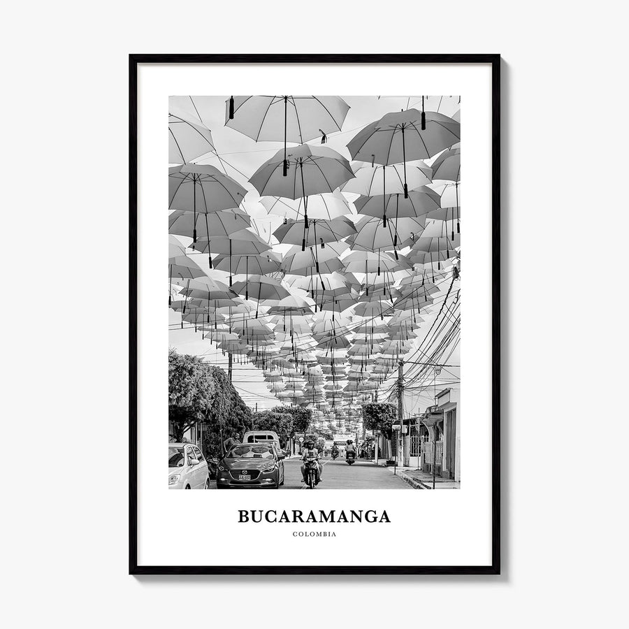 Bucaramanga Classic Poster, framed poster mockup