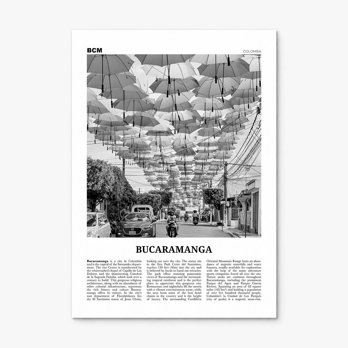 Bucaramanga Newspaper Poster, print only (unframed)