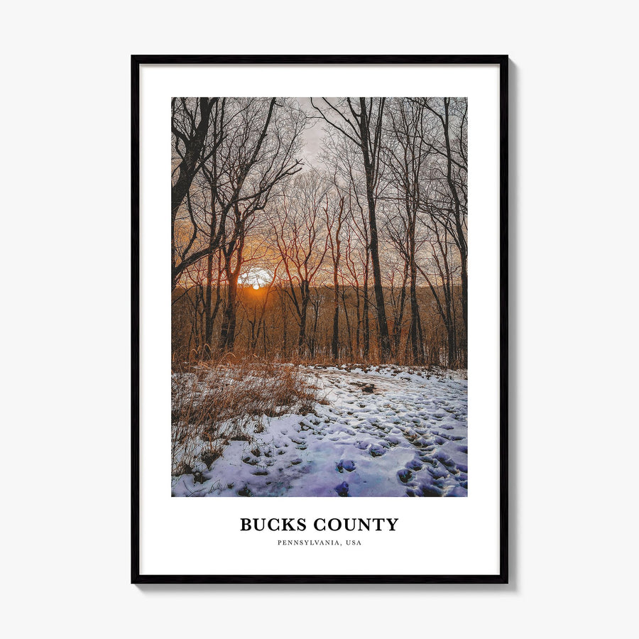 Bucks County Classic Poster, framed poster mockup