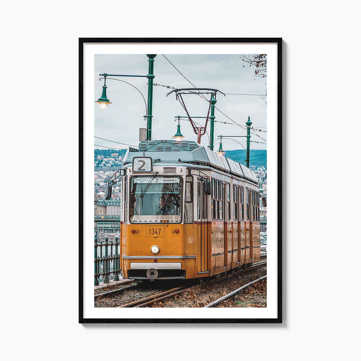 Budapest no. 3 colorful photo poster of Hungary – vertical wall art, unframed print shown in interior mockup