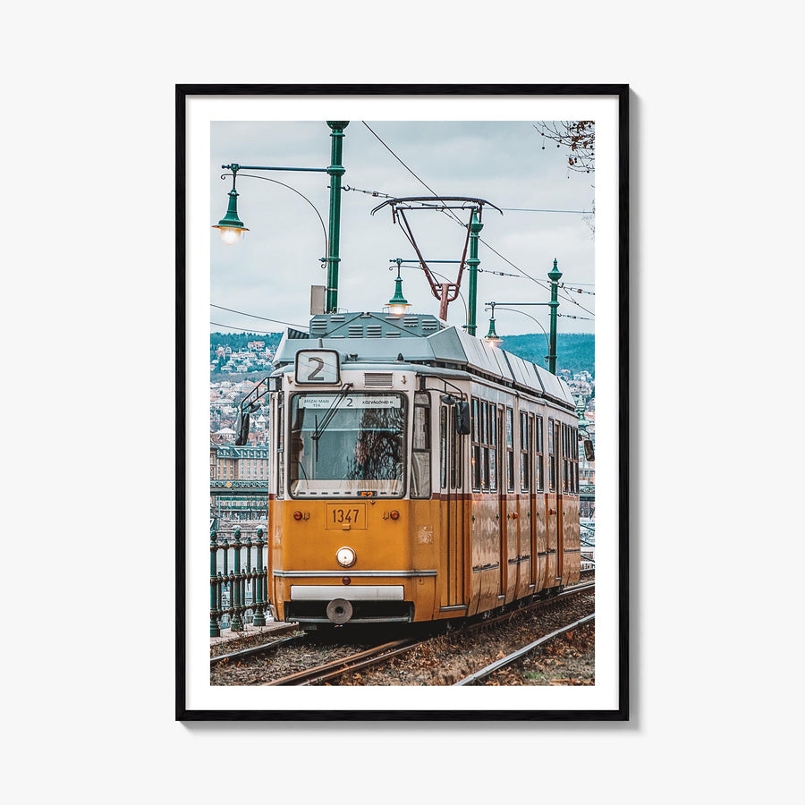 Budapest no. 3 colorful photo poster of Hungary – vertical wall art, unframed print shown in interior mockup
