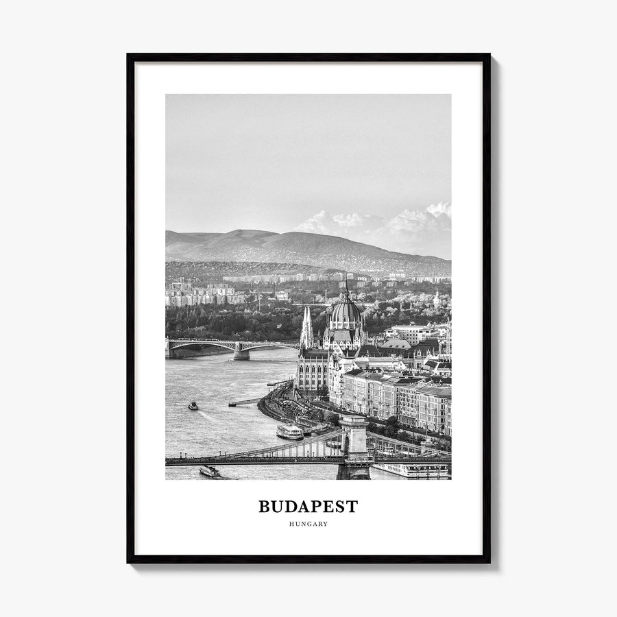 Budapest Classic Poster, framed poster mockup