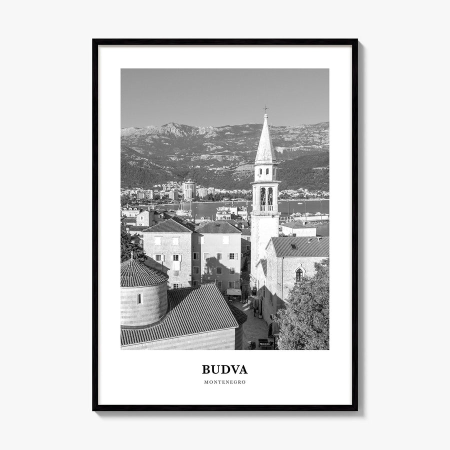 Budva Classic Poster, framed poster mockup