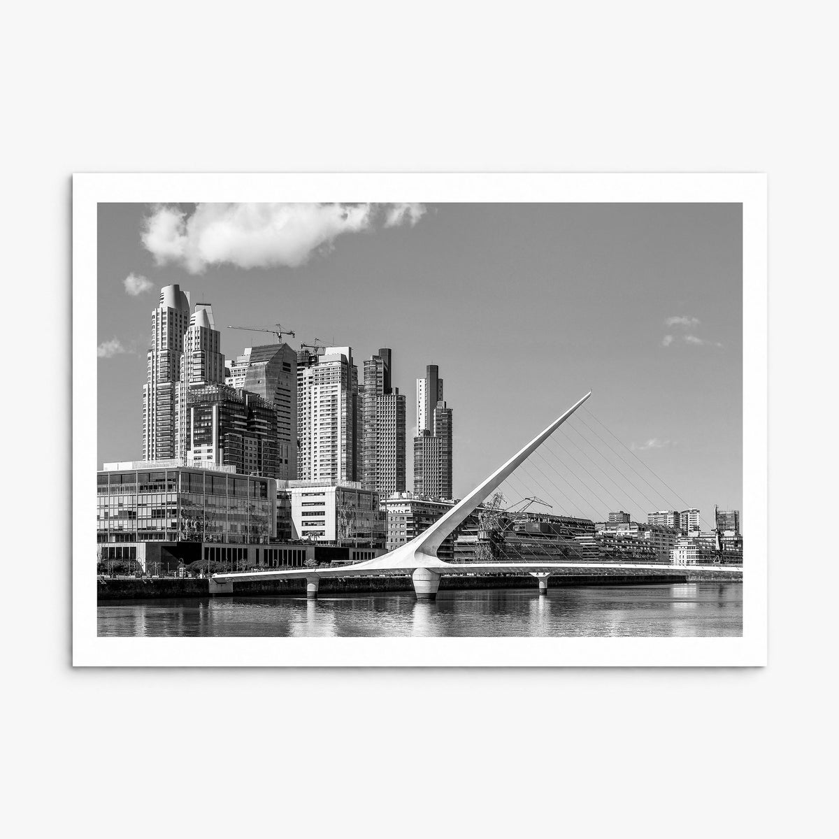 Buenos Aires Photo Poster, print only (unframed), white border