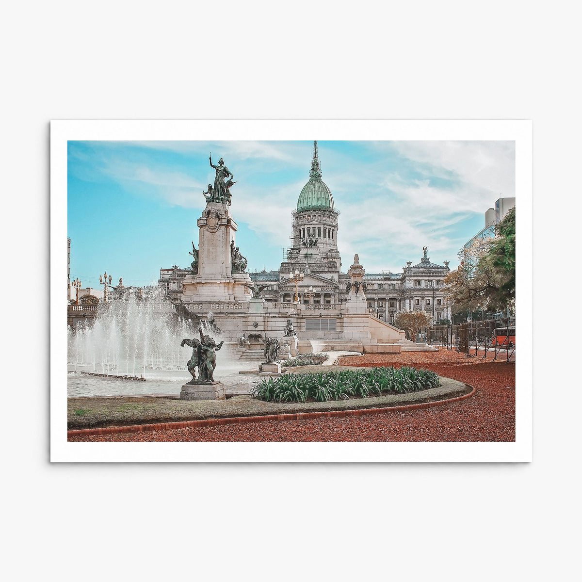 Buenos Aires Photo Poster, print only (unframed), white border