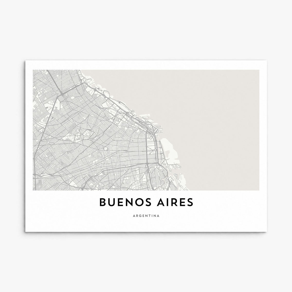 Buenos Aires Map Poster, print only (unframed)